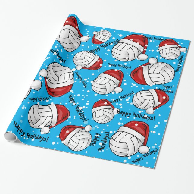 Papel De Regalo Voleibol (Desenrollado)