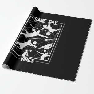 Papel De Regalo Voleibol Vibes de día de juego