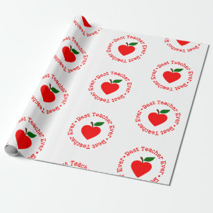 Papel De Regalo volver a la escuela mejor profesor de todos los ti