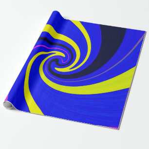 Papel De Regalo Vórtice azul