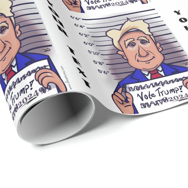 Papel De Regalo Votar a Trump (Esquina del rollo)