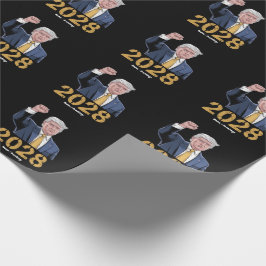 Papel De Regalo Vote Donald Trump 2028 Pro Trump Bandera de Estado