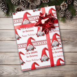 Papel De Regalo Voy a ser gané para los Navidades