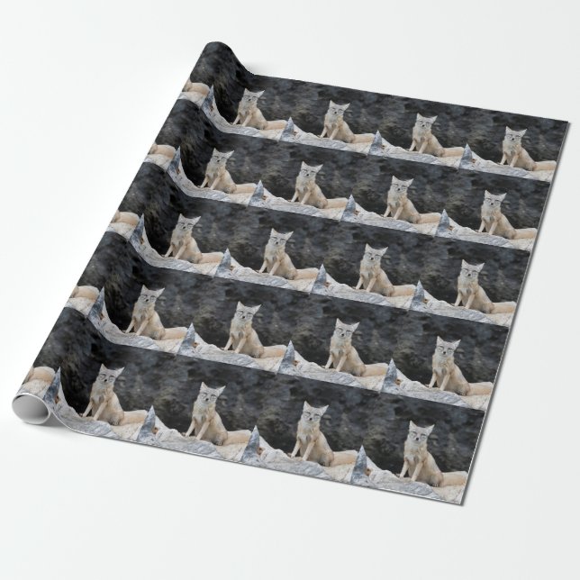 Papel De Regalo Vulpes corsac (Desenrollado)