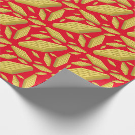 Papel De Regalo Waffle Cute Breakfast Brunch Niños 1er cumpleaños