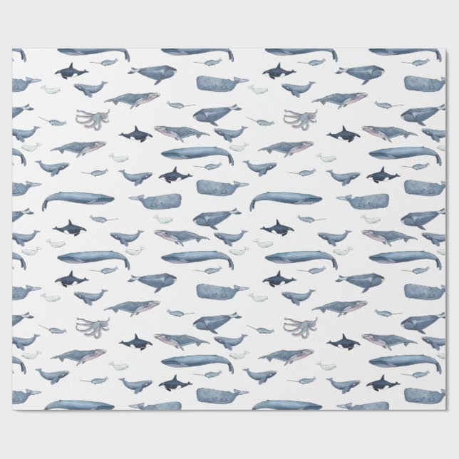 Papel De Regalo Wale (Superficie plana)