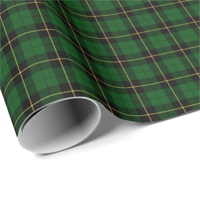 Papel De Regalo Wallace Clan Hunting Tartan (Esquina del rollo)