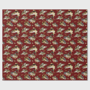 Papel De Regalo Walleyes Natación