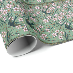 Papel De Regalo Walter Crane Golondrinas y Almendros