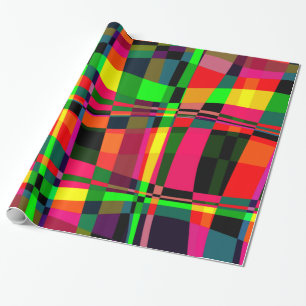 Papel De Regalo Wandering en Funky Plaid