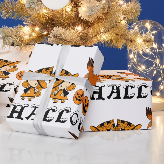 Papel De Regalo Wandering Witch Spooky Jack O Lanterns Halloween (Vacaciones)