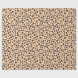 Papel De Regalo Warm Coffee Bean Roast Tones Seamless Pattern