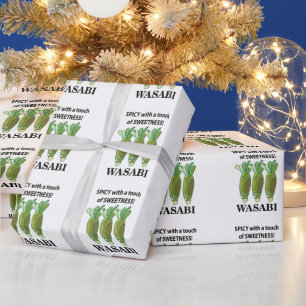 Papel De Regalo Wasabi Picante Con Un Toque De Dulzura Wasabi