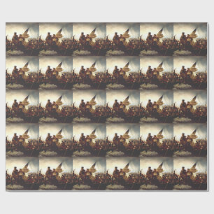 Papel De Regalo Washington cruzando el Delaware de Emanuel Leutze