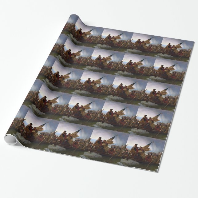 Papel De Regalo Washington que cruza arte del Delaware - los (Desenrollado)
