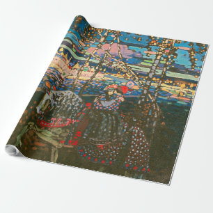 Papel De Regalo Wassily Kandinsky La Pareja Montada Arte Ruso