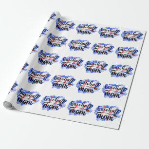 Papel De Regalo Watercolor Ball Ball Béisbol