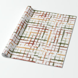 Papel De Regalo watercolor plaid pattern with chaotic lines