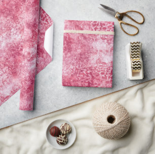 Papel De Regalo Watercolor rosa rosa dorado