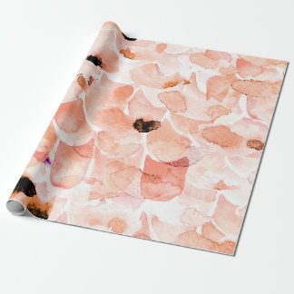 Papel De Regalo Watercolor Roses, Peony and Leaves Seamless Patter