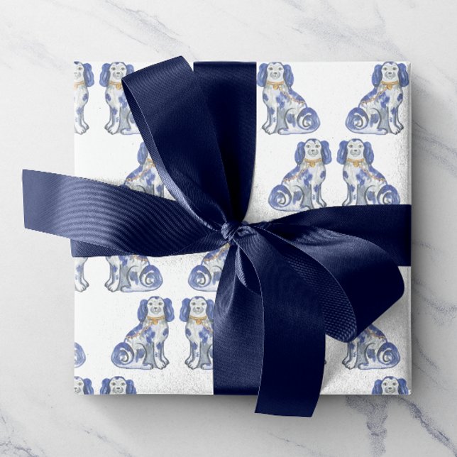 Papel De Regalo Watercolor Staffordshire Dogs (Subido por el creador)