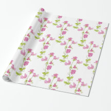 Watercolor Sweet Pea Flower Pattern Diseño floral