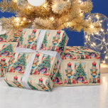 Papel De Regalo Watercolor Vintage Christmas Nutcracker<br><div class="desc">Navidades desnutcracker</div>