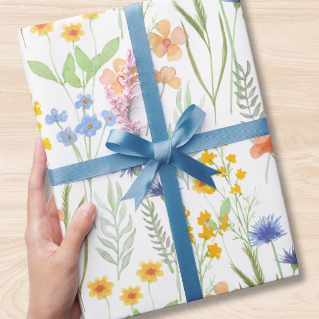 Papel De Regalo Watercolor Wildflower  (Subido por el creador)