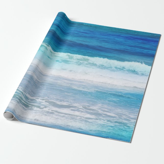 Papel De Regalo Waves acuáticas (Desenrollado)