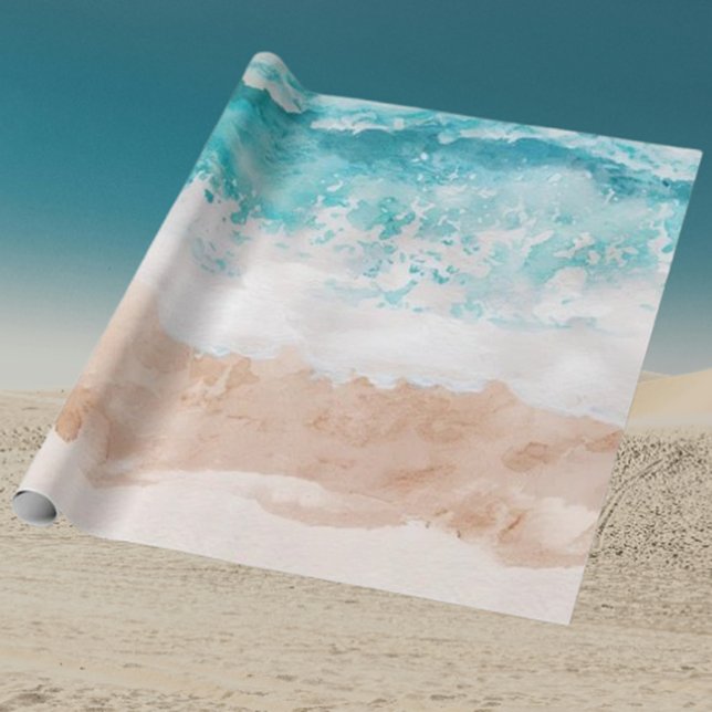 Papel De Regalo Waves de playa de ensueño (Dive into a Beachy Birthday Celebration!)
