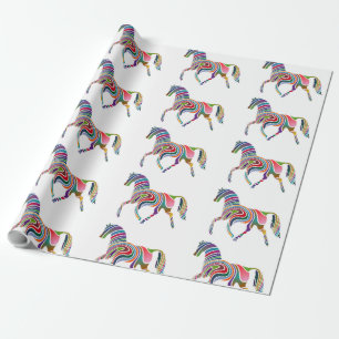 PAPEL DE REGALO WAVY RAINBOW HORSE