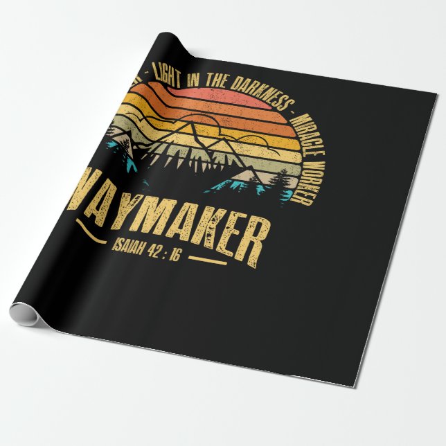 Papel De Regalo Waymaker Promete a Keeper Milán Trabajador Cristia (Desenrollado)
