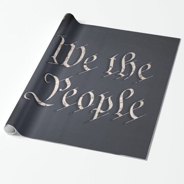Papel De Regalo We the People (Desenrollado)