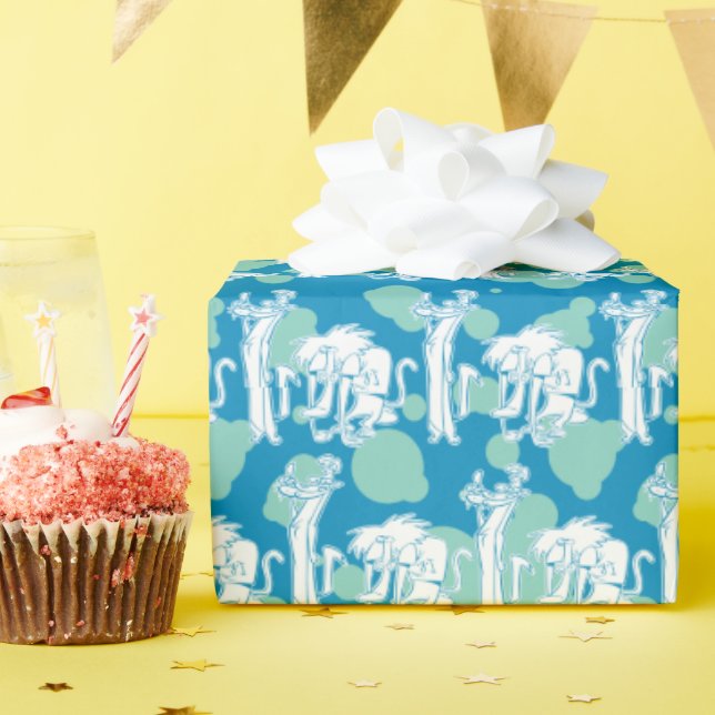 Papel De Regalo Weasel & Baboon Blue Character Pattern (Fiesta de cumpleaños )