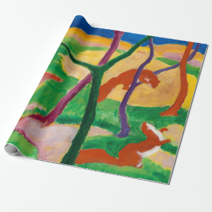 Papel De Regalo Weasels en juego por Franz Marc