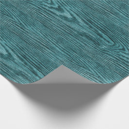 Papel De Regalo Weathered Wood Texture Aqua