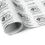 Papel De Regalo Wedding Design de Sr. y de señora Damask Styled<br><div class="desc">Papel del boda de Sr. y de señora Damask Style. Junto para siempre. Una gran manera de envolver su regalo de boda. el ⭐ este producto es personalizable del 100%. Los gráficos y/o el texto se pueden suprimir, movido, vuelto a clasificar según el tamaño, cambiado alrededor, girado, el etc… 99%...</div>