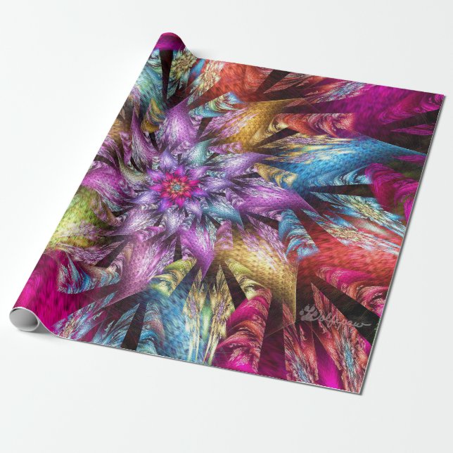 Papel De Regalo Wedge Julia Spiral (Desenrollado)