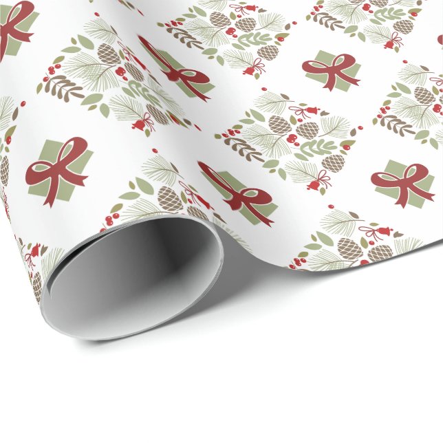 Papel De Regalo Weihnachten, elegant, Winter. Geschenkpapier (Esquina del rollo)