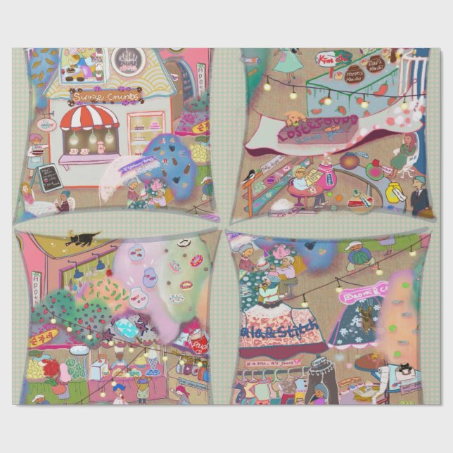 Papel De Regalo Welcome to My LALATOWN Wrapping Paper 3 (Superficie plana)