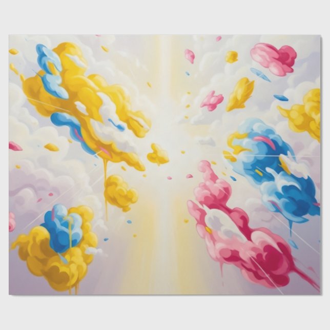 Papel De Regalo Where clouds Dream (Superficie plana)