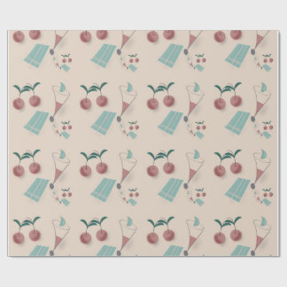 Papel De Regalo Whimsical cocktail wrapping paper