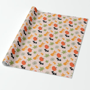 Papel De Regalo Whimsical Halloween Ilustracion