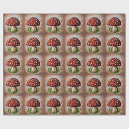 Papel De Regalo Whimsical Mushroom & Fungi Motif – Nature-Inspired