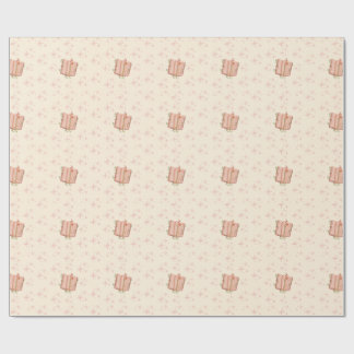 Papel De Regalo Whimsical Pink Book & Stars