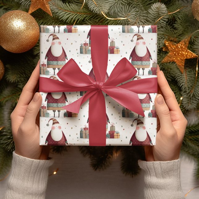 Papel De Regalo  Whimsical Santa Claus Wrapping Paper (Subido por el creador)