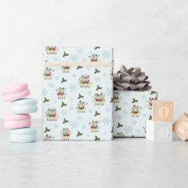 Papel De Regalo Whimsy Singing Christmas Geese Wrapping Paper Roll