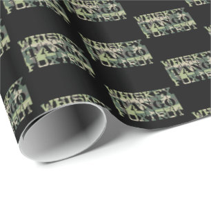 Papel De Regalo Whiskey Tango Foxtrot WTF Camuflaje Verde