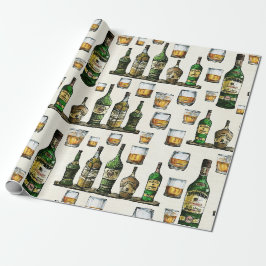 Papel De Regalo Whisky Rústico
