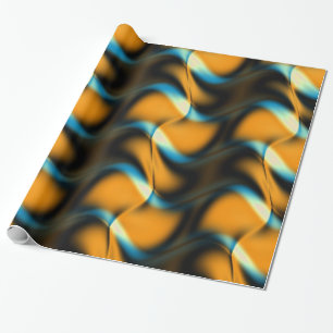 Papel De Regalo Whispering Waves Golden Design